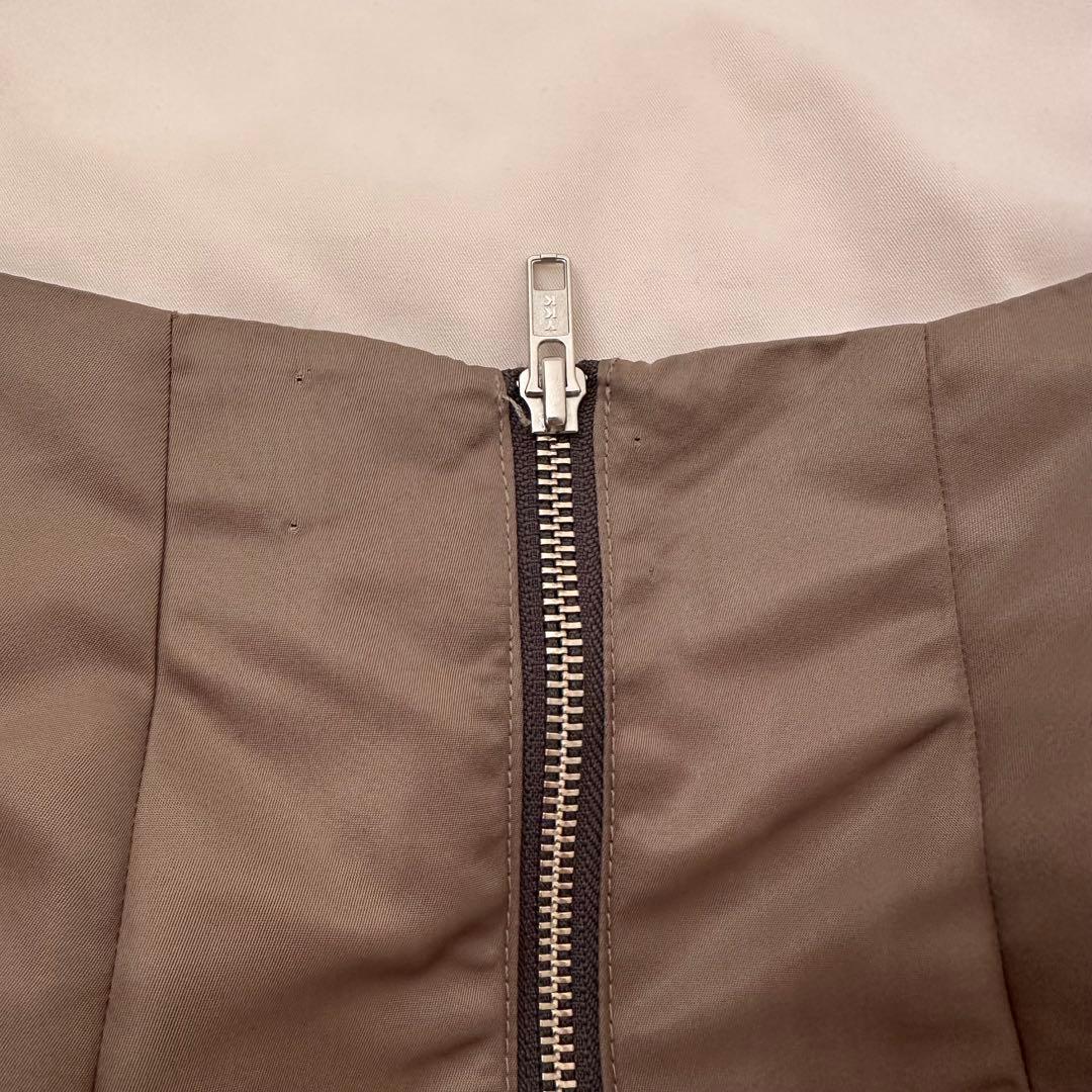 esió エシオ Nylon MA-1 skirt Sサイズ Khaki