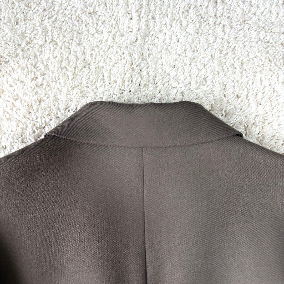 ノーブル ウールミドルピークドラペルジャケット 金ボタン 38 ダブル ブレザー