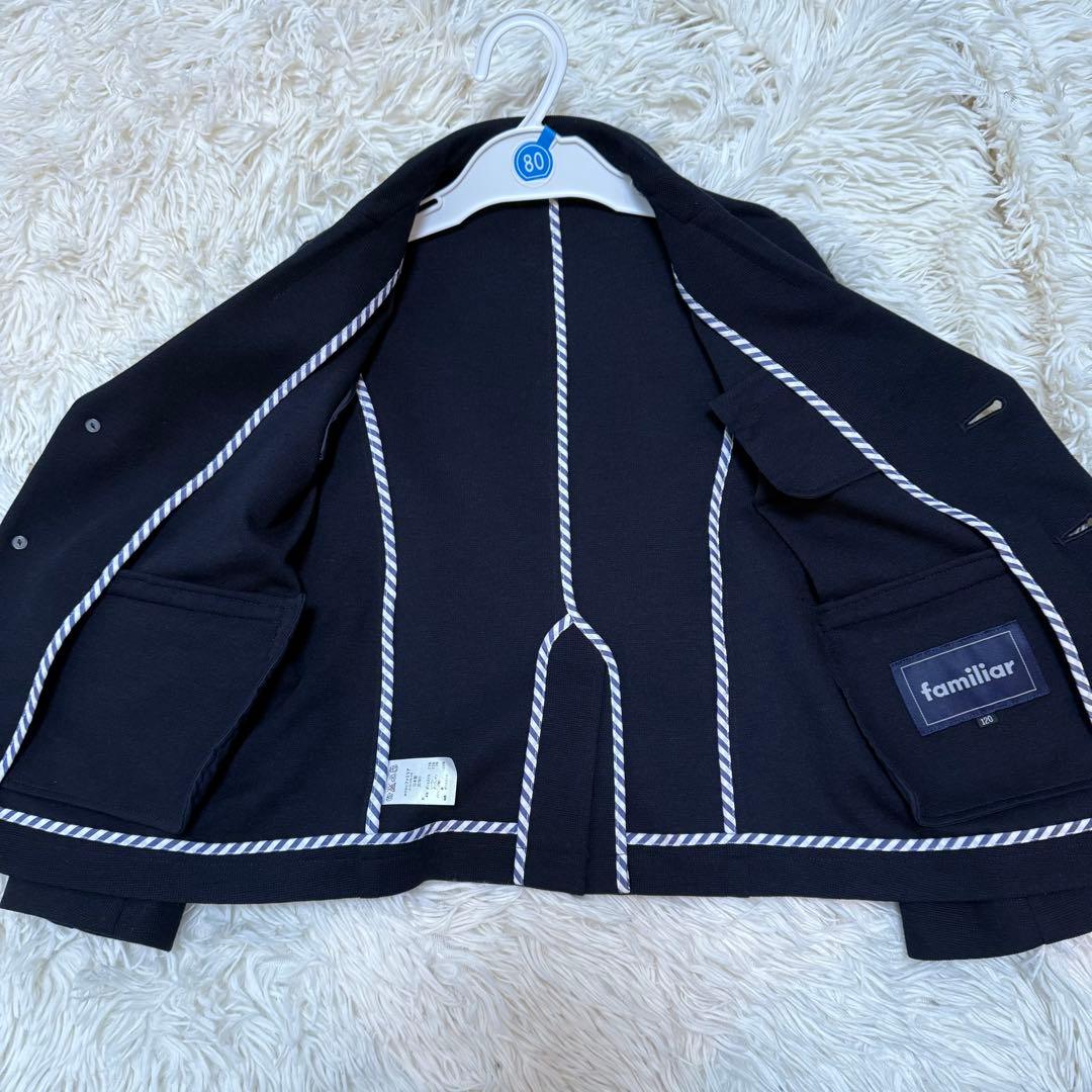 familiar フォーマルスーツ 120 男の子　入園式　卒園式　濃紺