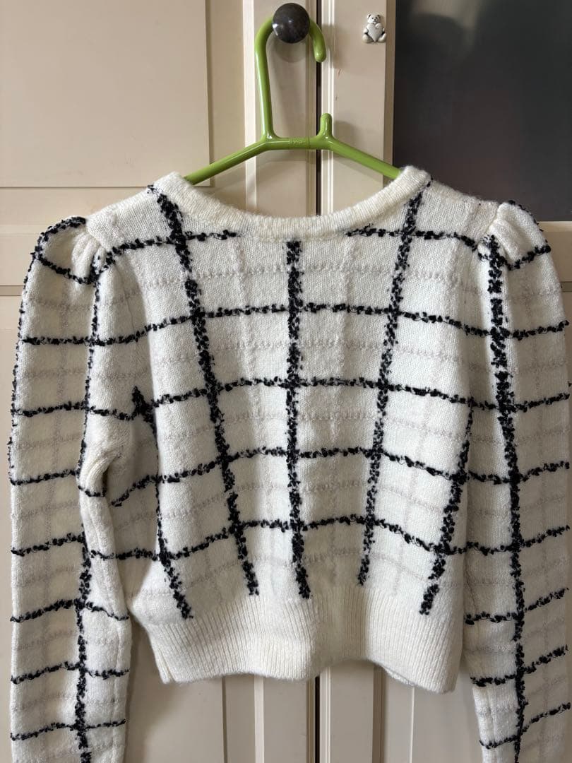 トップス Herlipto Bouncy check knit pullover