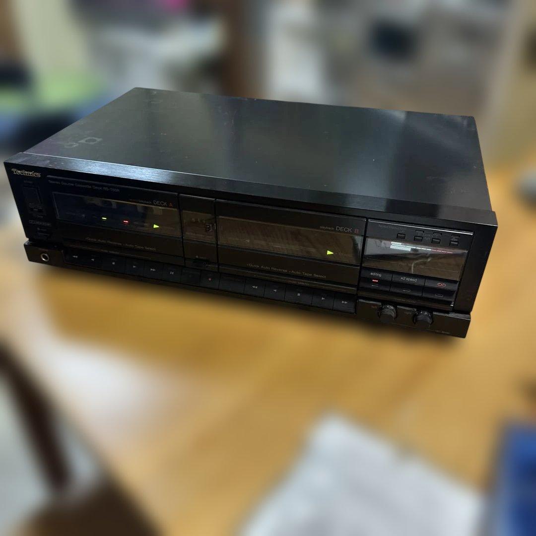 80年代Technics ダブルリバースカセットデッキ RS-T55R 動作品