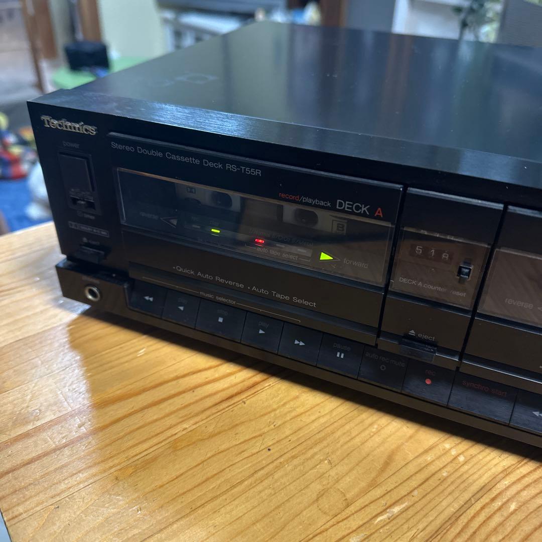 80年代Technics ダブルリバースカセットデッキ RS-T55R 動作品