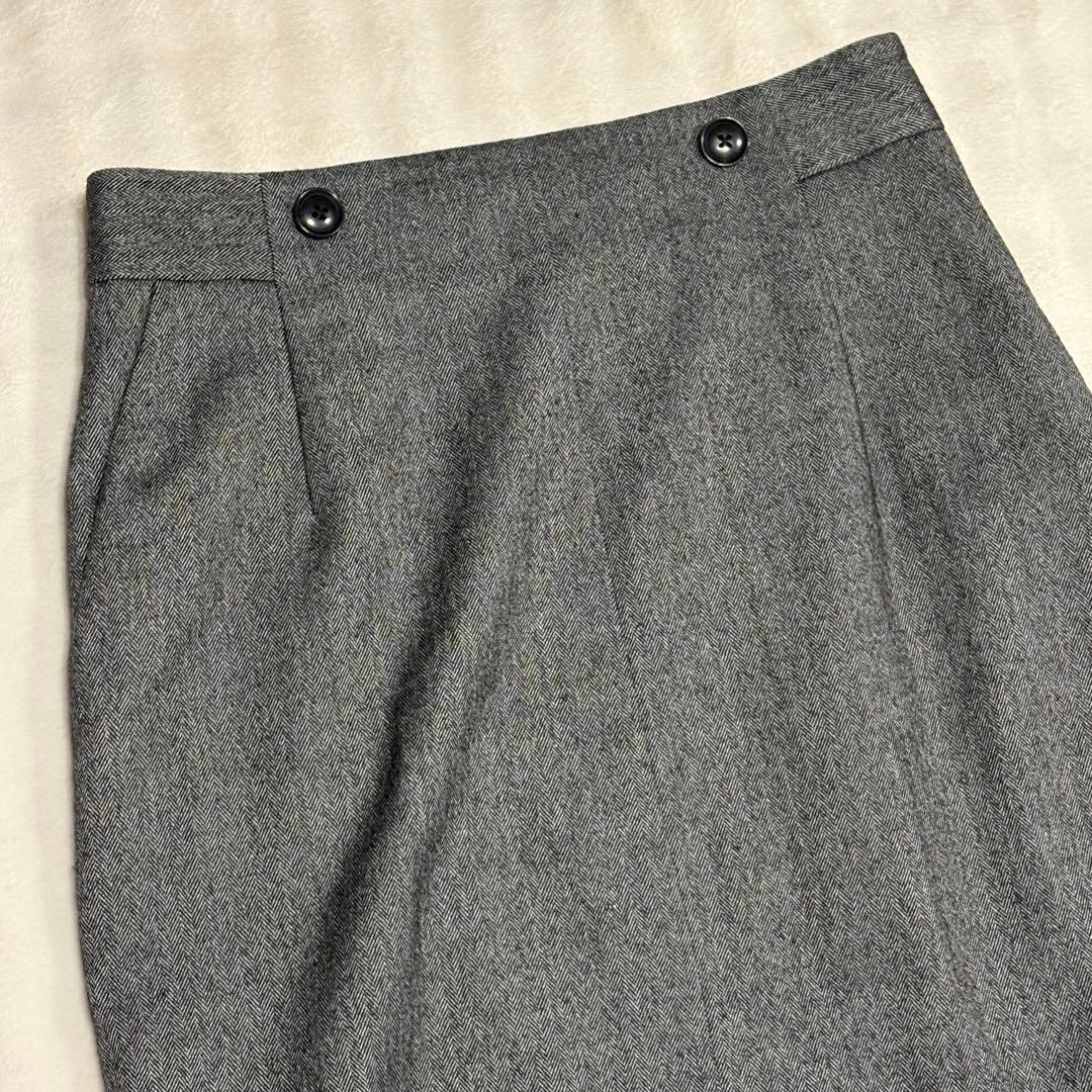 美品★green label relaxing ホームスパン ヘリンボーン L