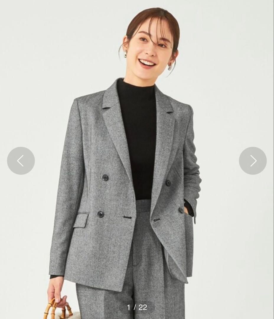 美品★green label relaxing ホームスパン ヘリンボーン L