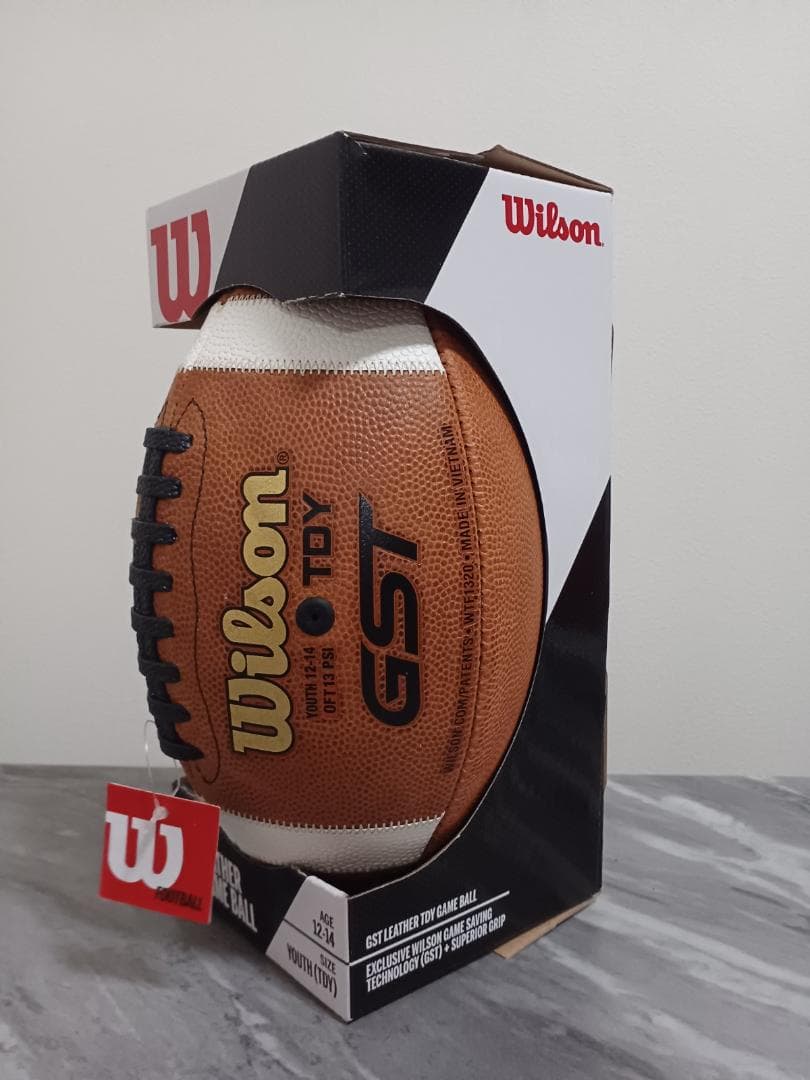 【新品】ウィルソンWilson フットボール GSTレザー（ユースサイズ）
