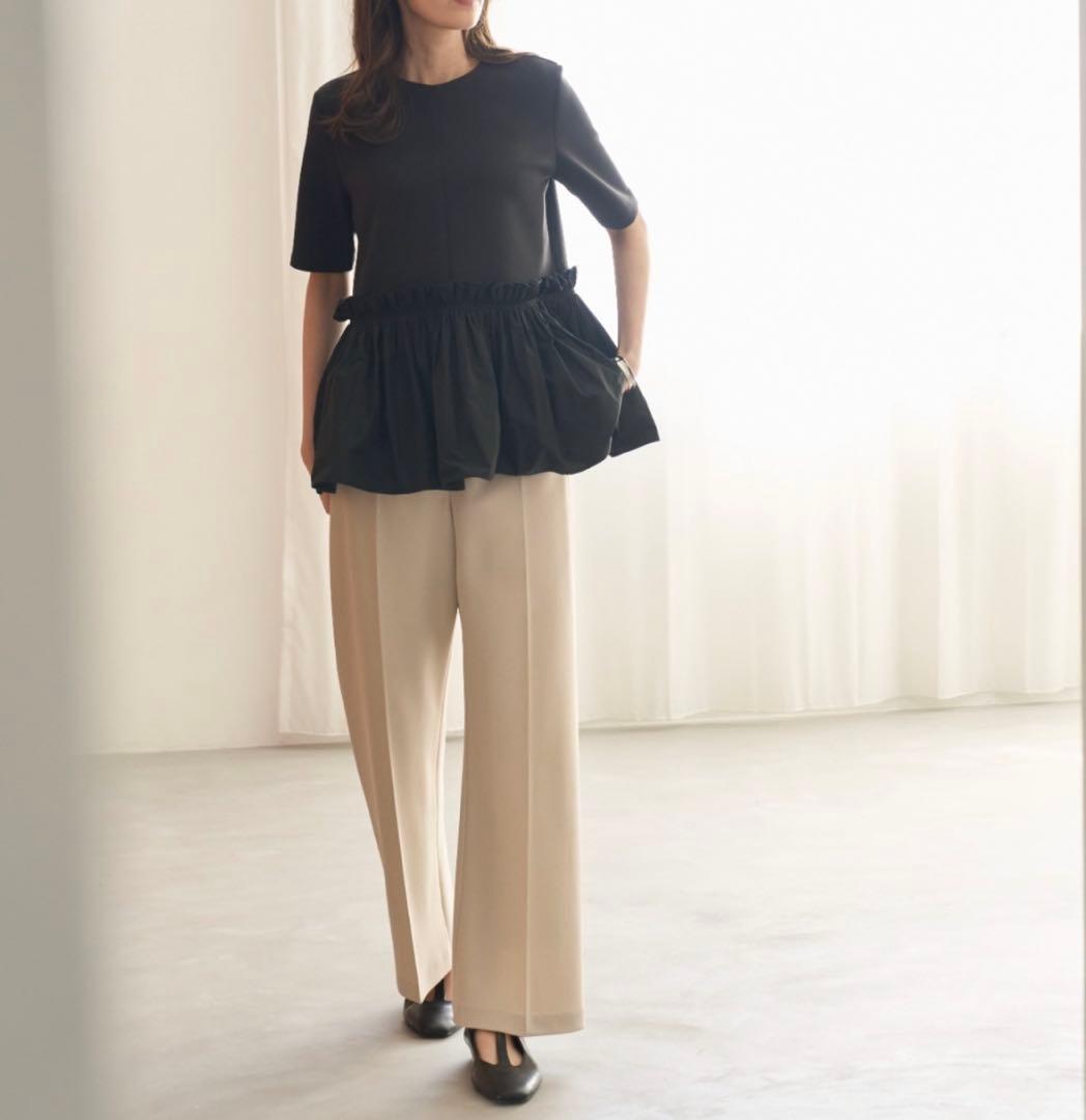 Mila Owen ドッキングペプラムトップスブラウス　新品