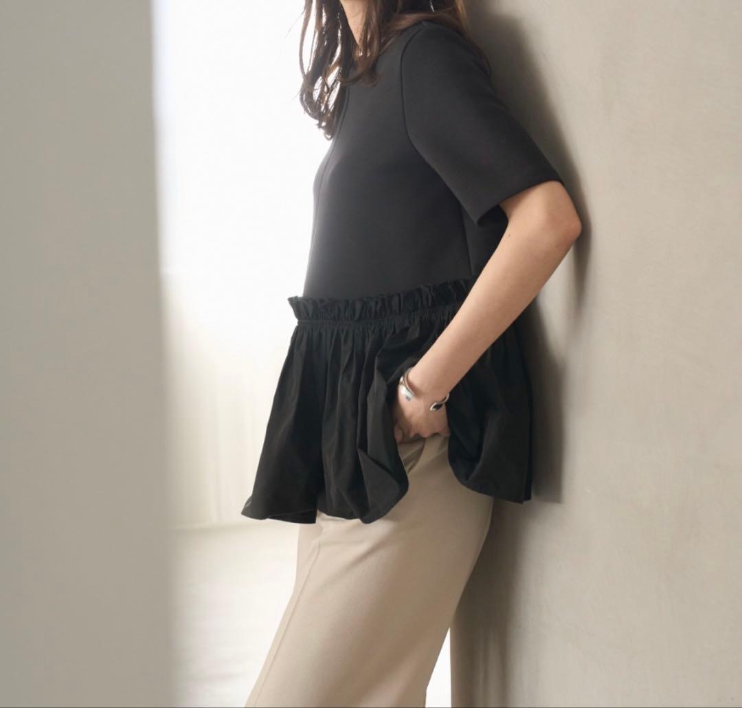 Mila Owen ドッキングペプラムトップスブラウス　新品