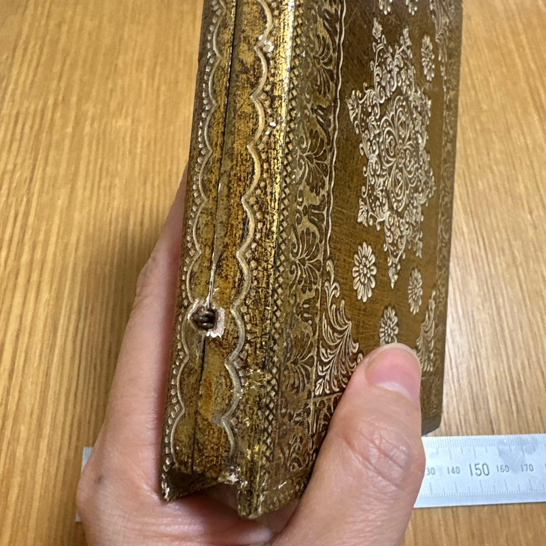 アッシジの聖フランチェスコの美しい祈りの額縁　アンティークフレーム