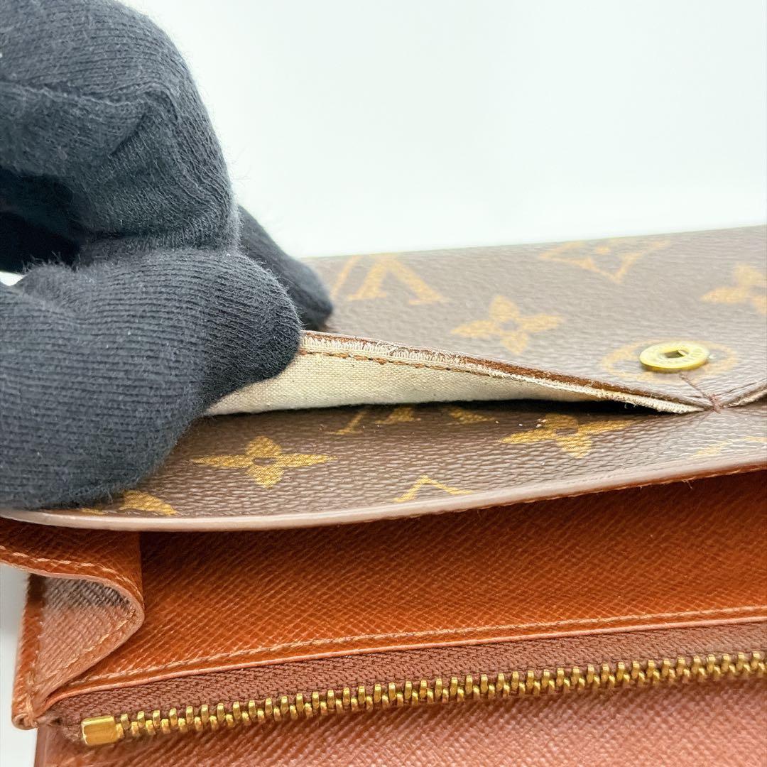 【良品】ルイヴィトン モノグラム ポシェット ポルトモネ クレディ 長財布 サラ