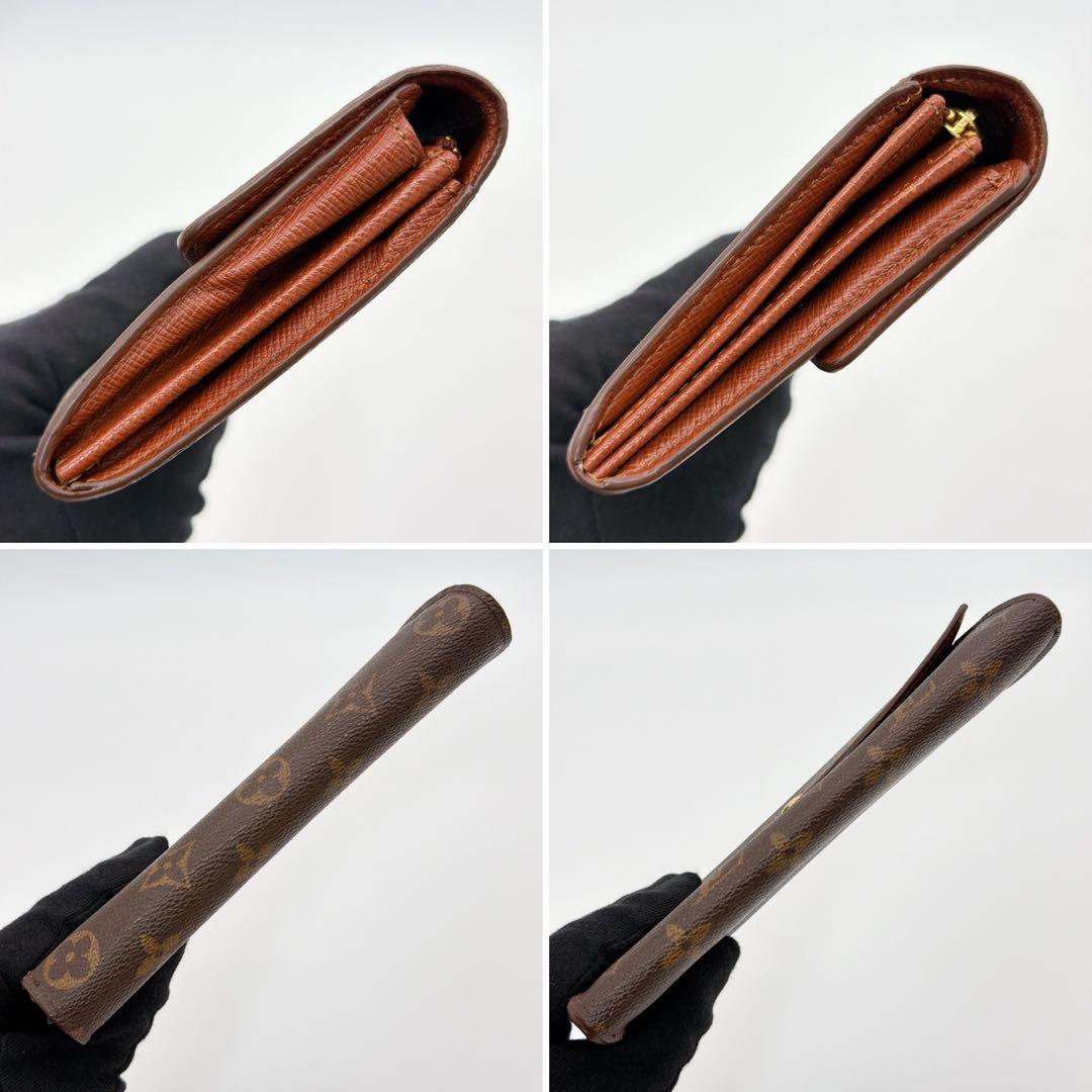 【良品】ルイヴィトン モノグラム ポシェット ポルトモネ クレディ 長財布 サラ