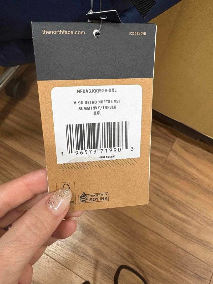 THE NORTH FACE ダウンベスト M 黒/紺