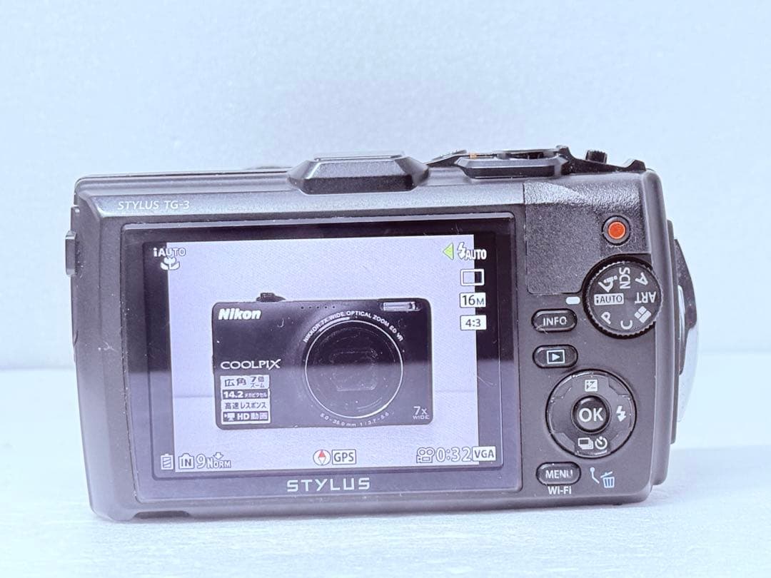 OLYMPUS TG-3 ブラック 動作確認済 防水 防塵 耐衝撃 コンデジ