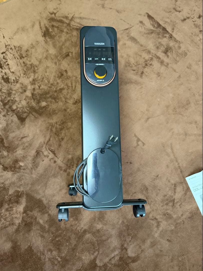 YAMAZEN オイルレスヒーター DOL-J121 ブラック