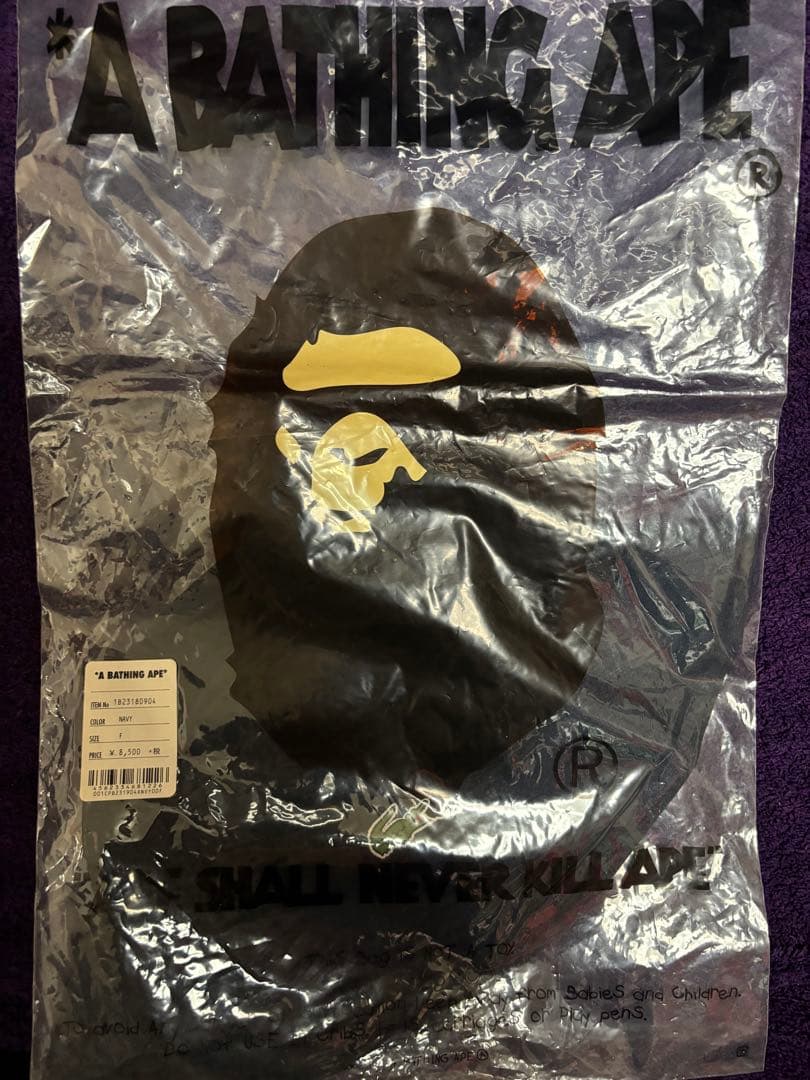 A BATHING APE バケットハット ネイビー　フリーサイズ