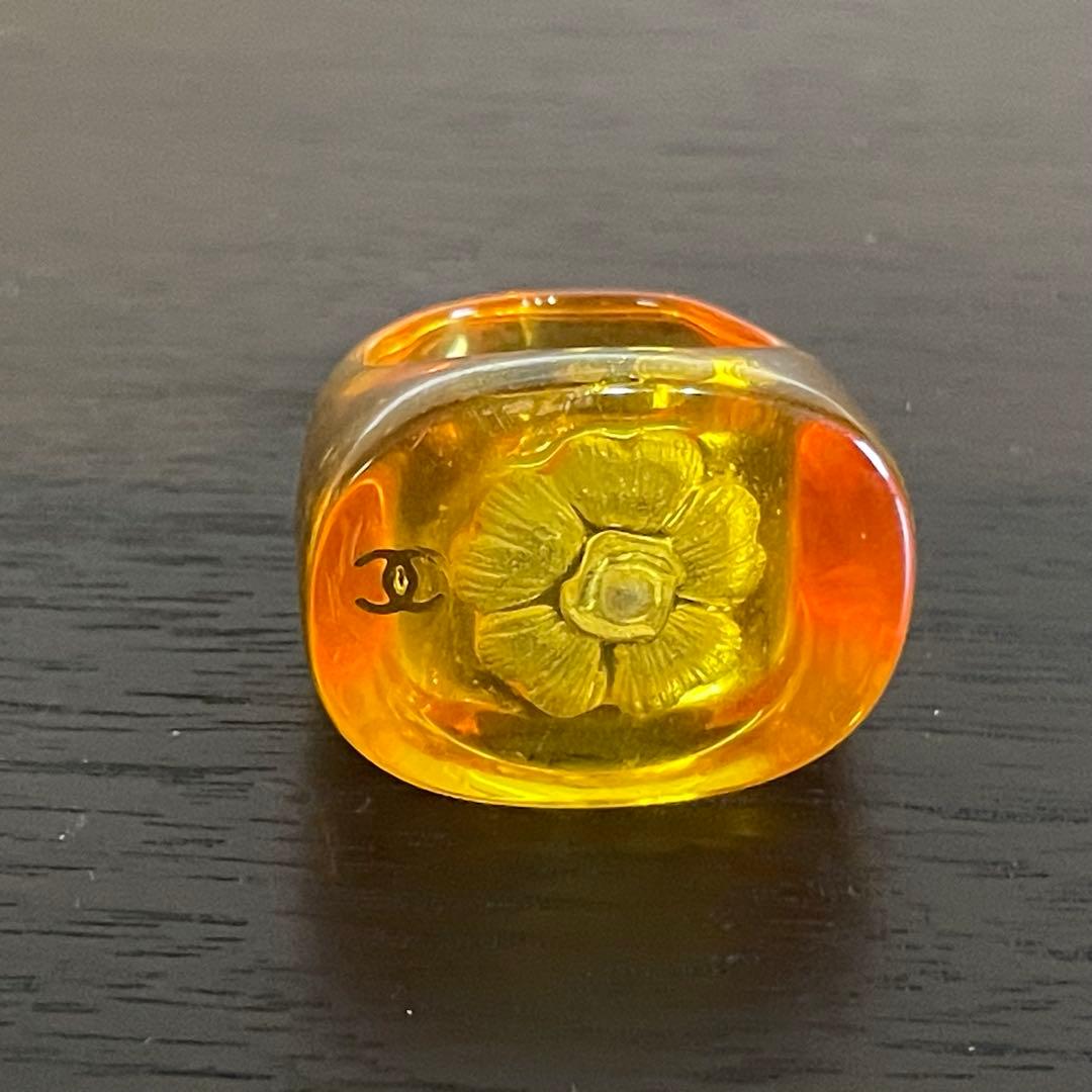 CHANEL シャネル　ヴィンテージ　べっ甲　カメリア　イヤリング＆リング