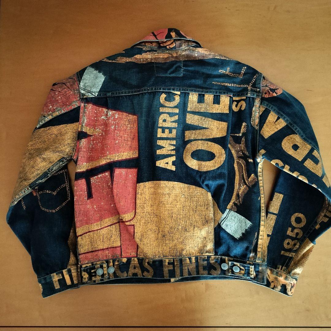 90s Levis リーバイス507xx 2nd復刻バナー デニムジャケット40