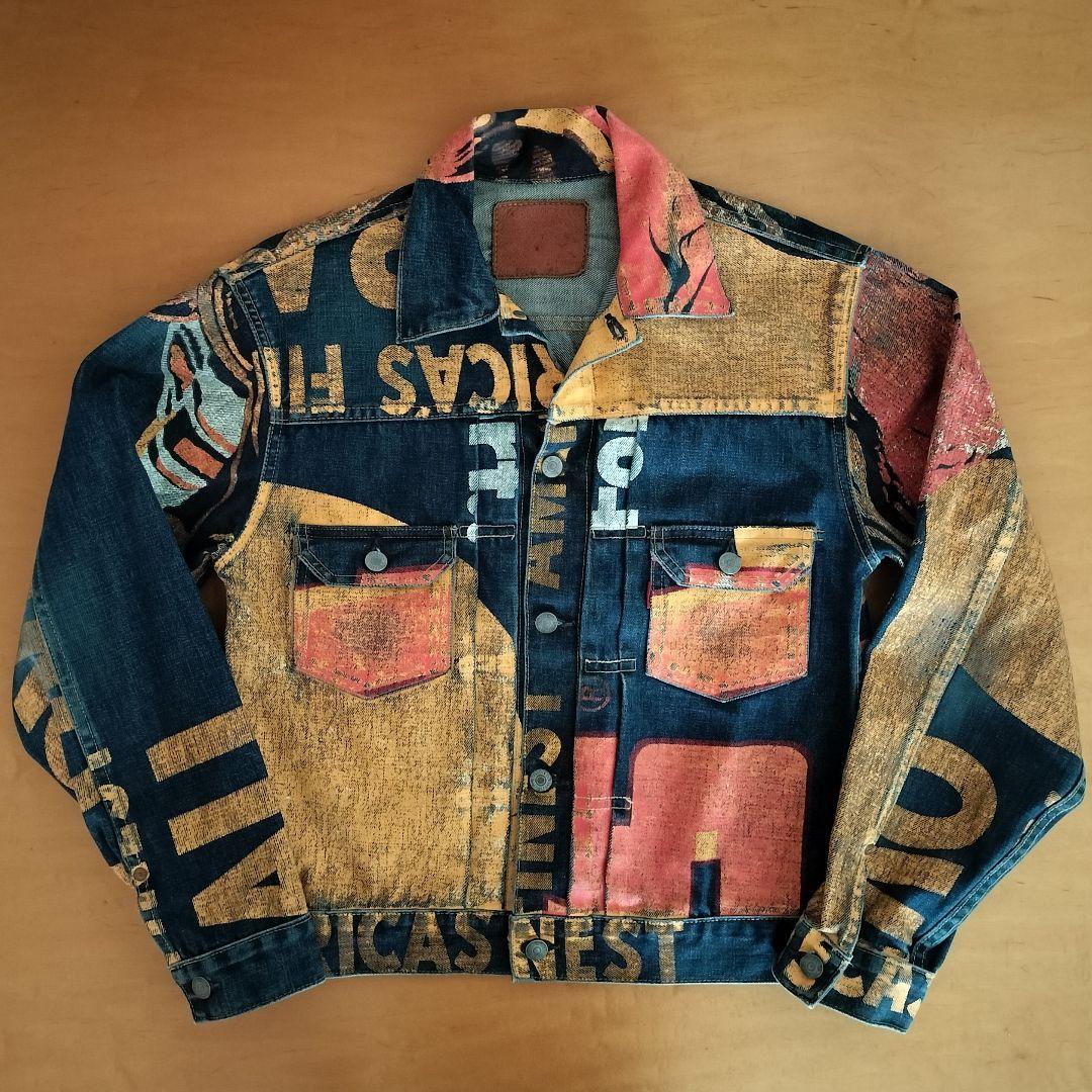 90s Levis リーバイス507xx 2nd復刻バナー デニムジャケット40