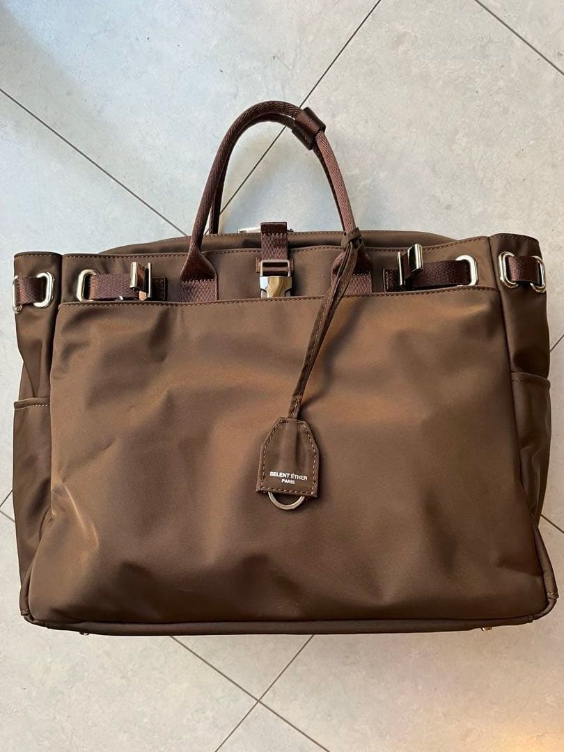 SELENT ETHER ブラウン ビジネスバッグ