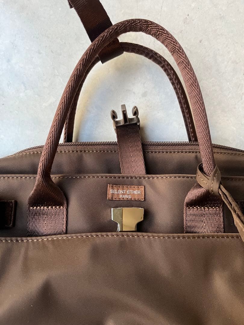SELENT ETHER ブラウン ビジネスバッグ