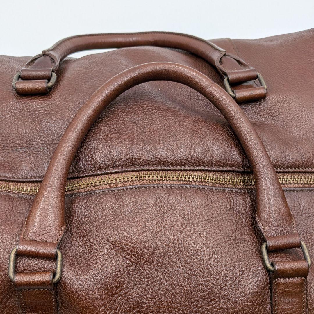 A.P.C. アーペーセー レザー ブラウン ボストンバッグ 旅行用 大容量