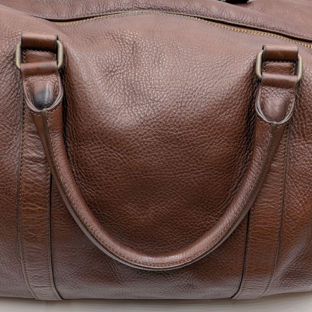 A.P.C. アーペーセー レザー ブラウン ボストンバッグ 旅行用 大容量