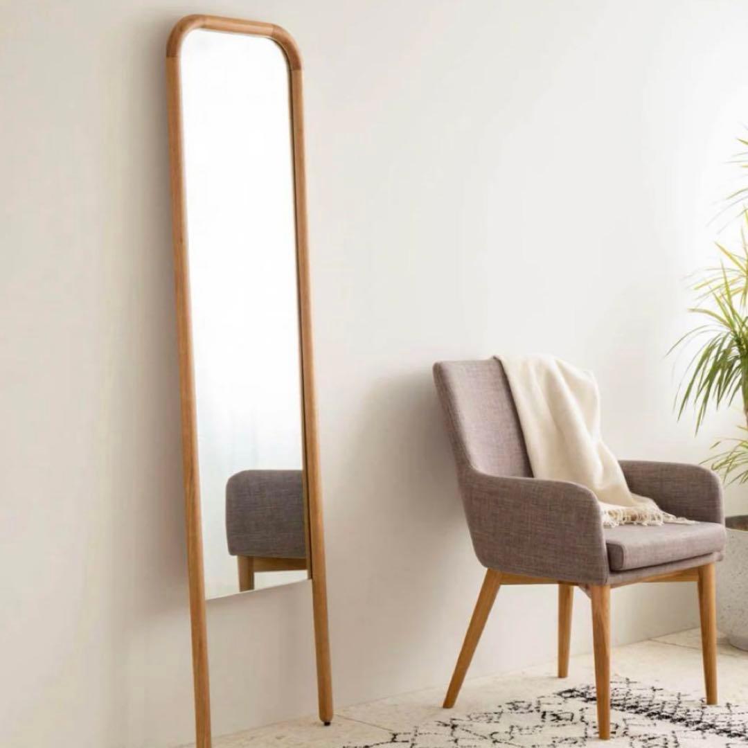 関家具 NOWHERE LIKE  鏡 スタンドミラー オーク 新品 ②