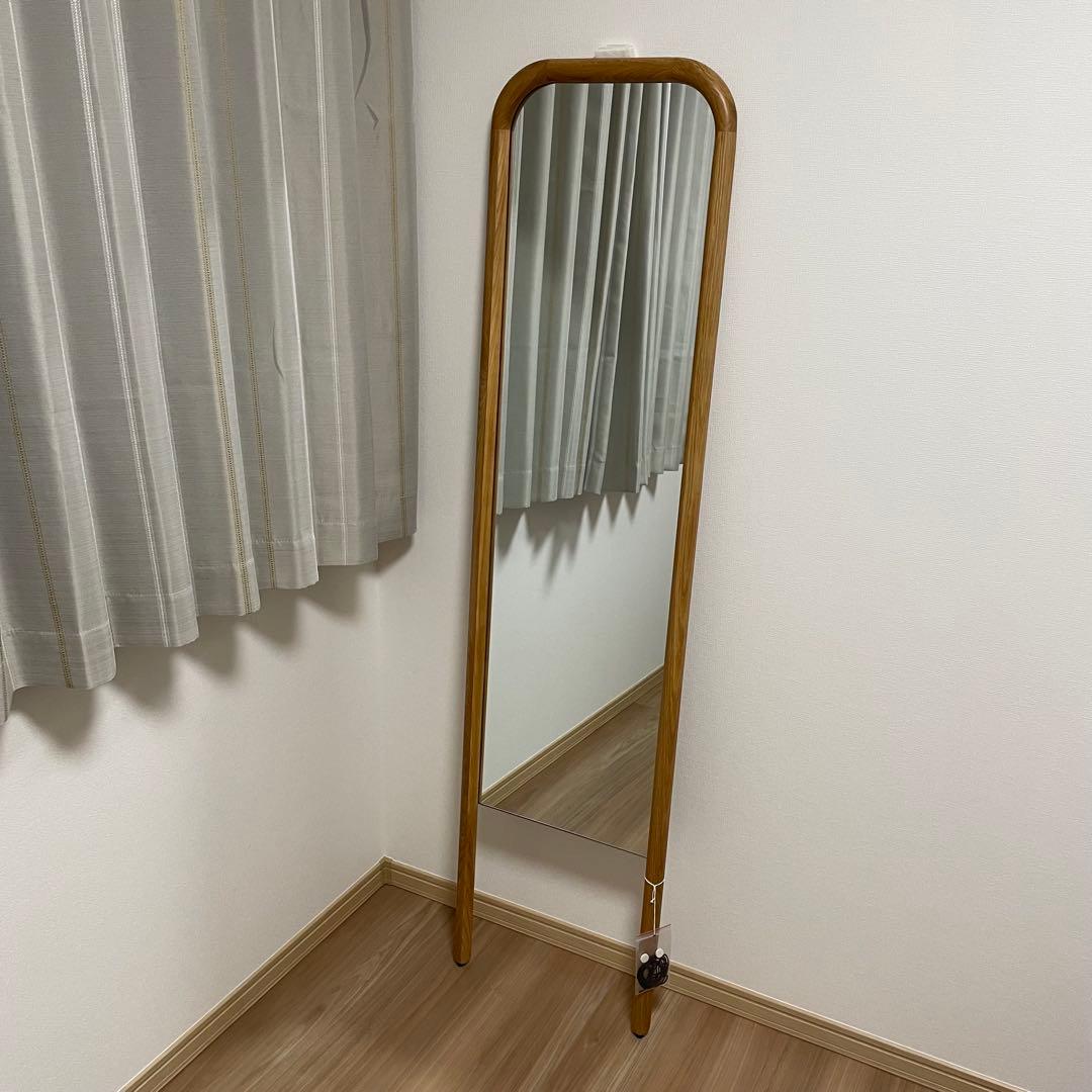 関家具 NOWHERE LIKE  鏡 スタンドミラー オーク 新品 ②