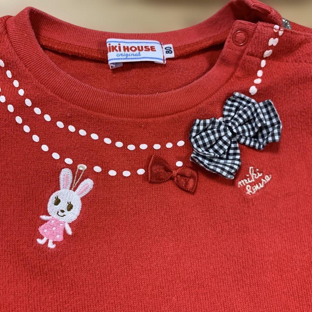 専用です。ミキハウス　長袖Tシャツ　サイズ80 女の子　まとめ売り