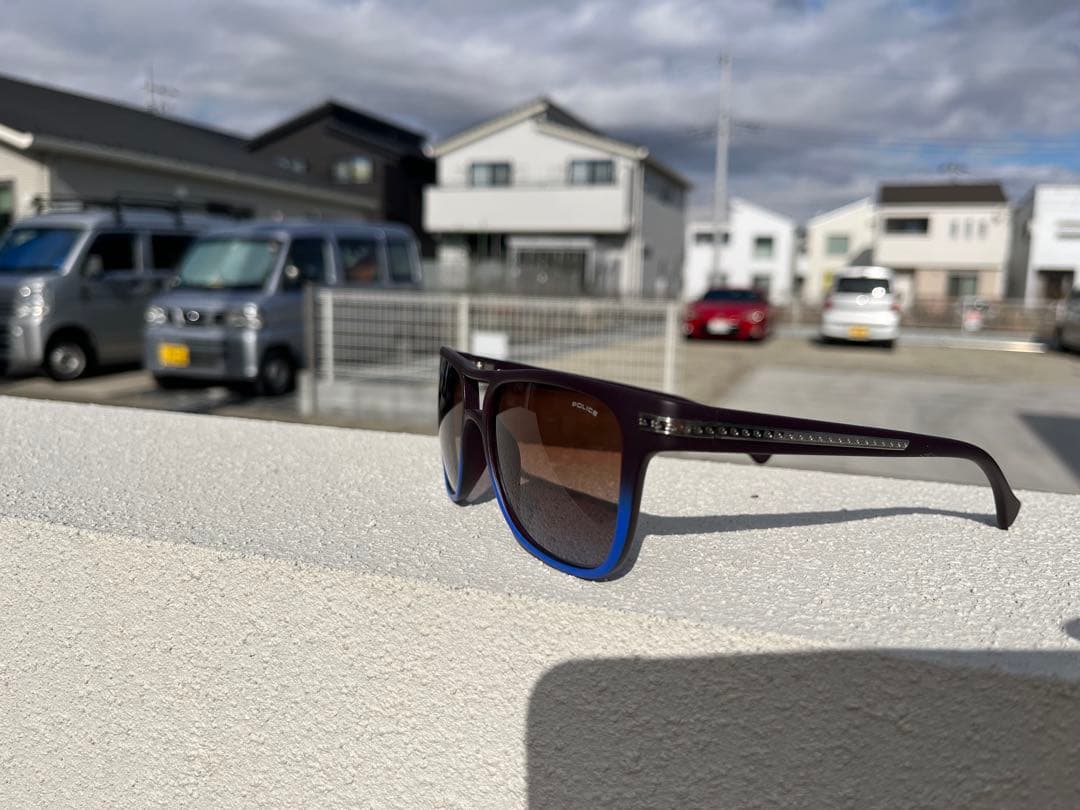 POLICE サングラス ブラウン/オレンジ