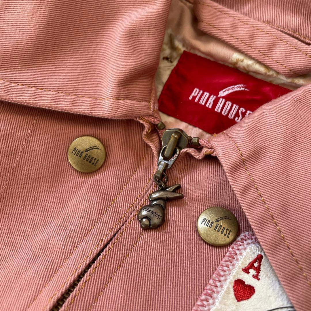 ピンクハウス　うさぎ　刺繍　裏付き　ジャケット　新品　ピンク