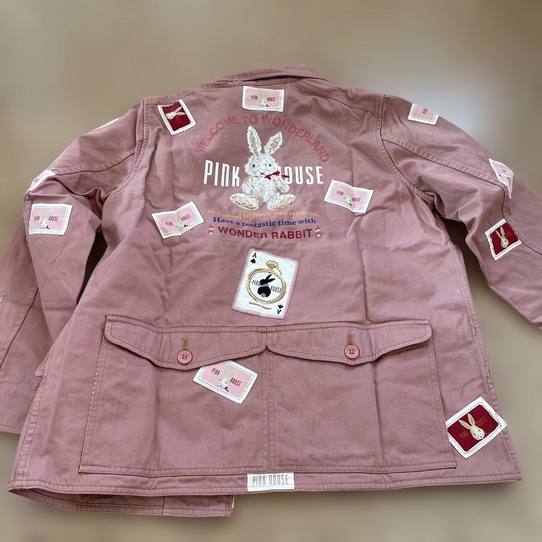 ピンクハウス　うさぎ　刺繍　裏付き　ジャケット　新品　ピンク