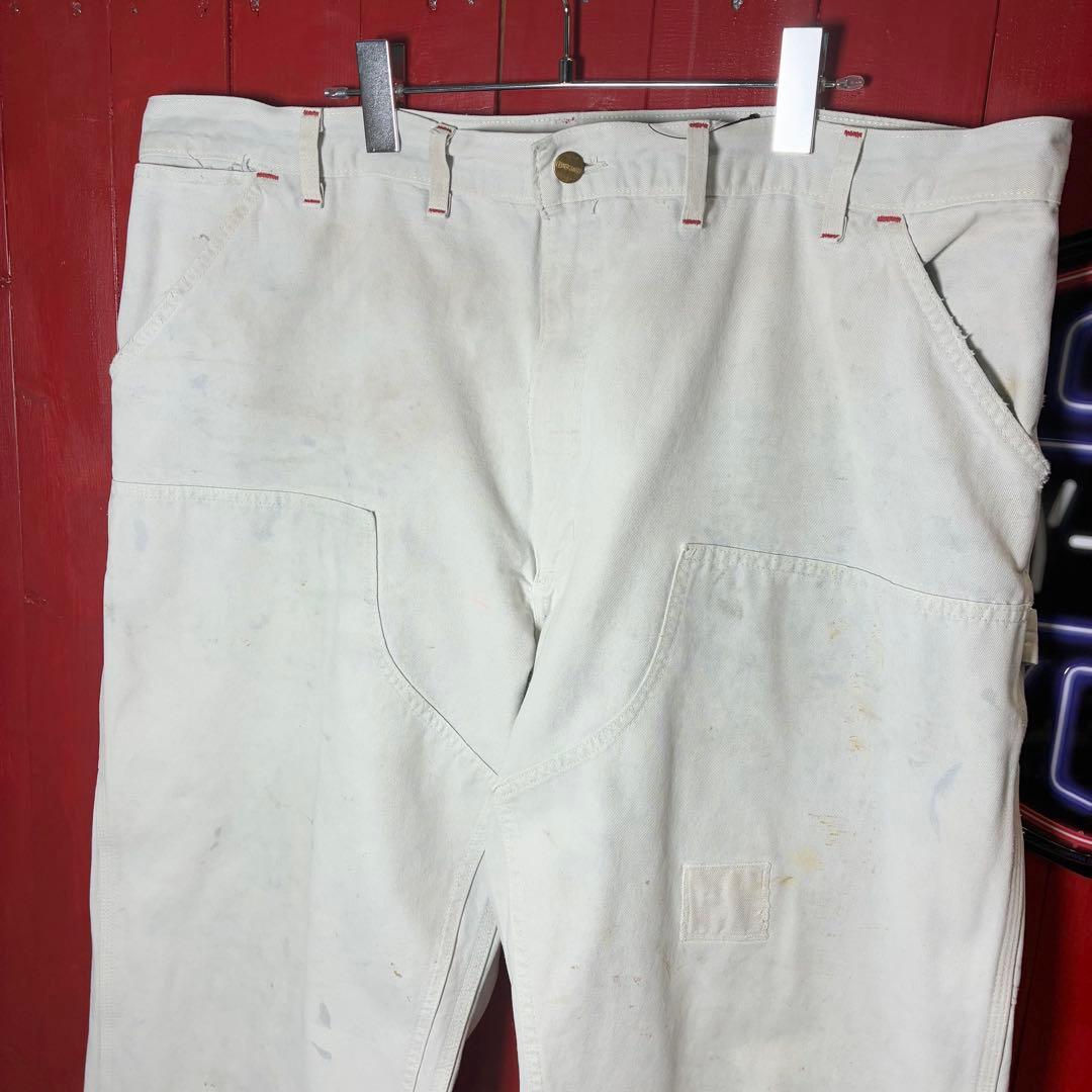 90s USA製　Carhartt ダブルニーペインターパンツコットンツイル