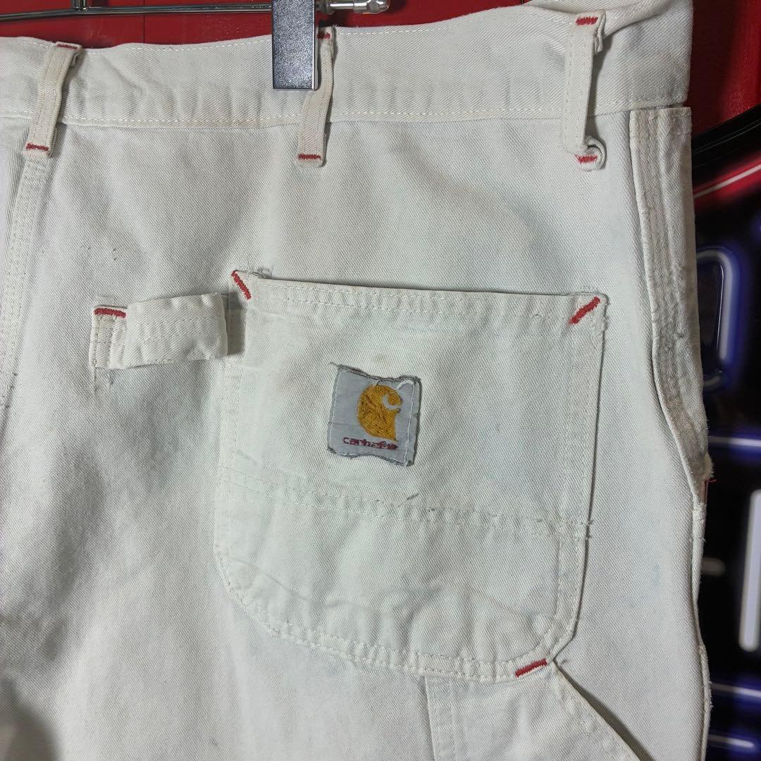 90s USA製　Carhartt ダブルニーペインターパンツコットンツイル