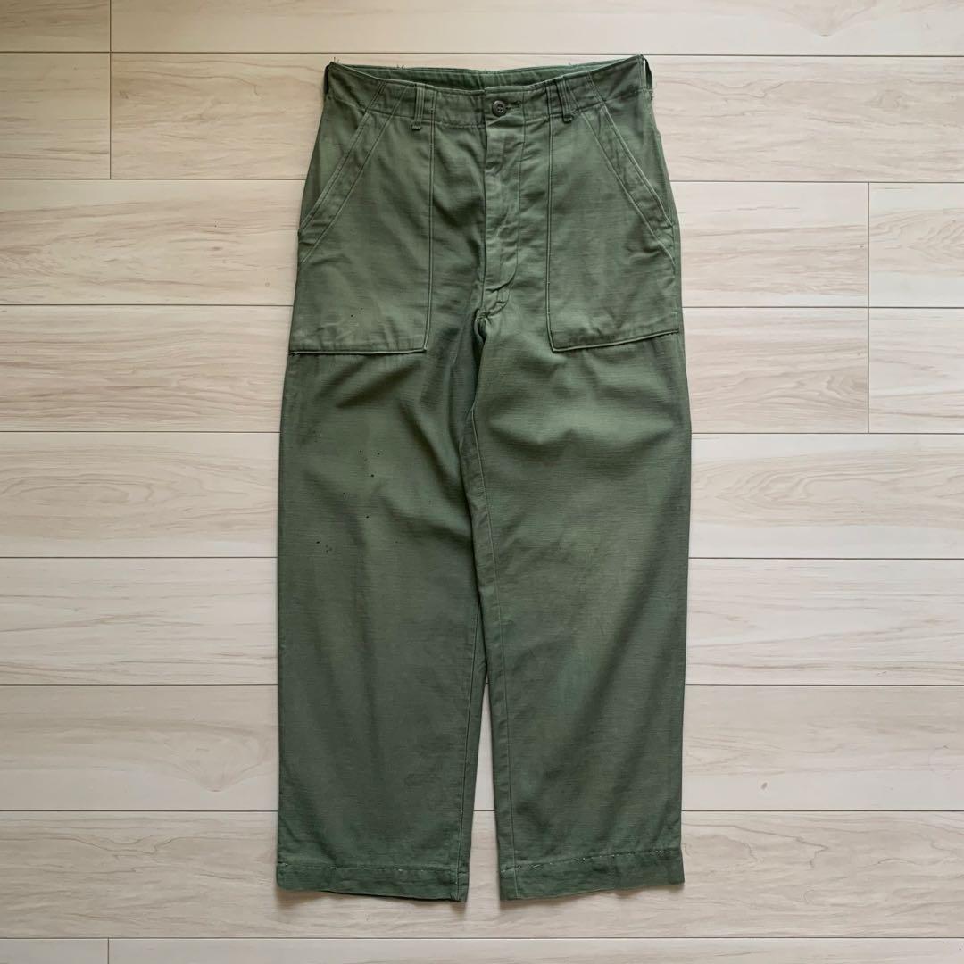US ARMY / 70s ベイカーパンツ 32/31 RAPID サテン 希少