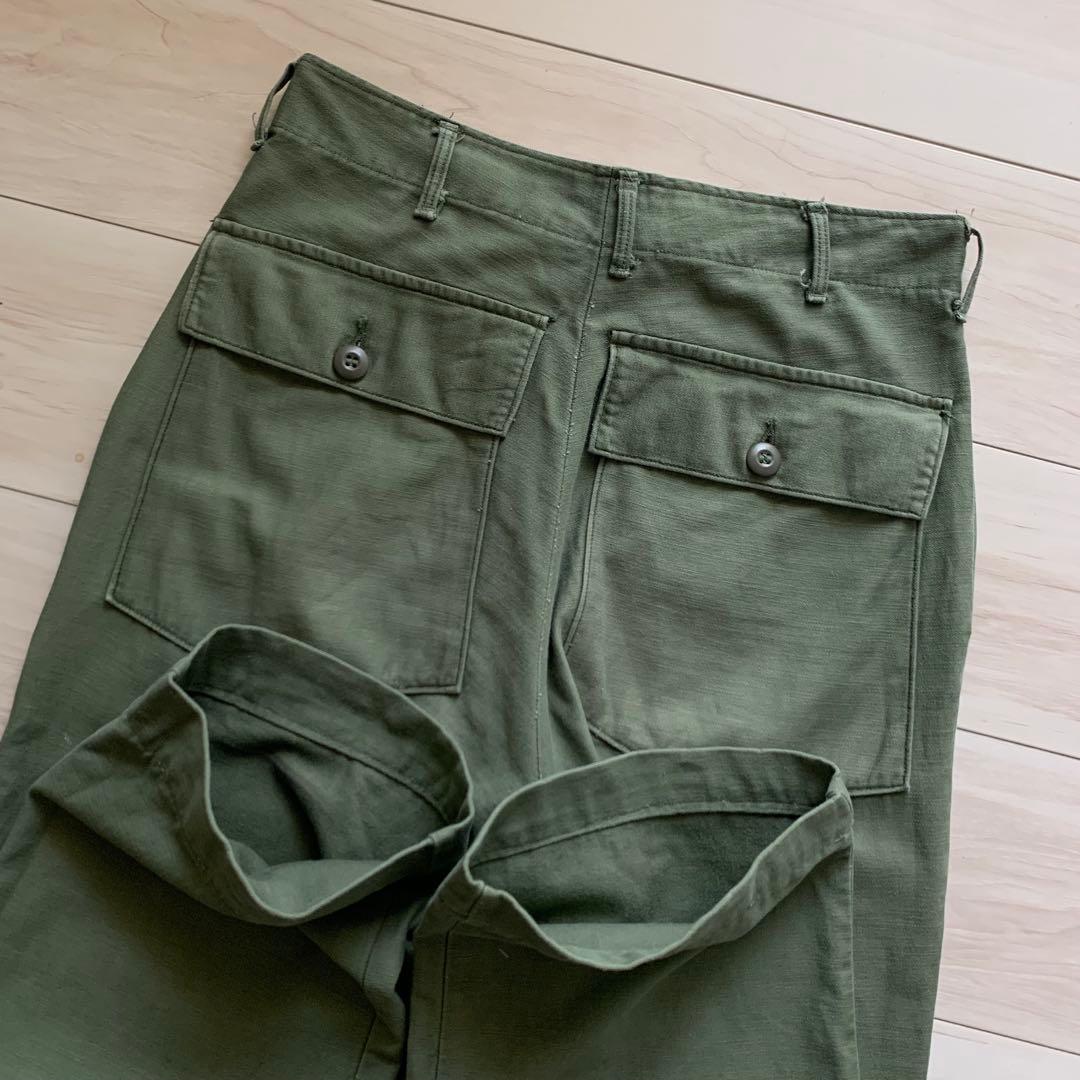 US ARMY / 70s ベイカーパンツ 32/31 RAPID サテン 希少