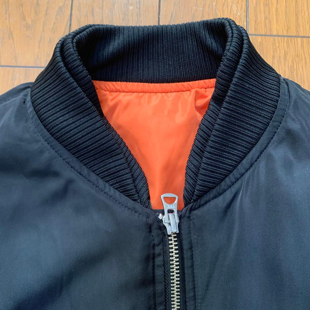 【完売】アンティカ ロング ma-1 サイドスリット ブラック antiqua