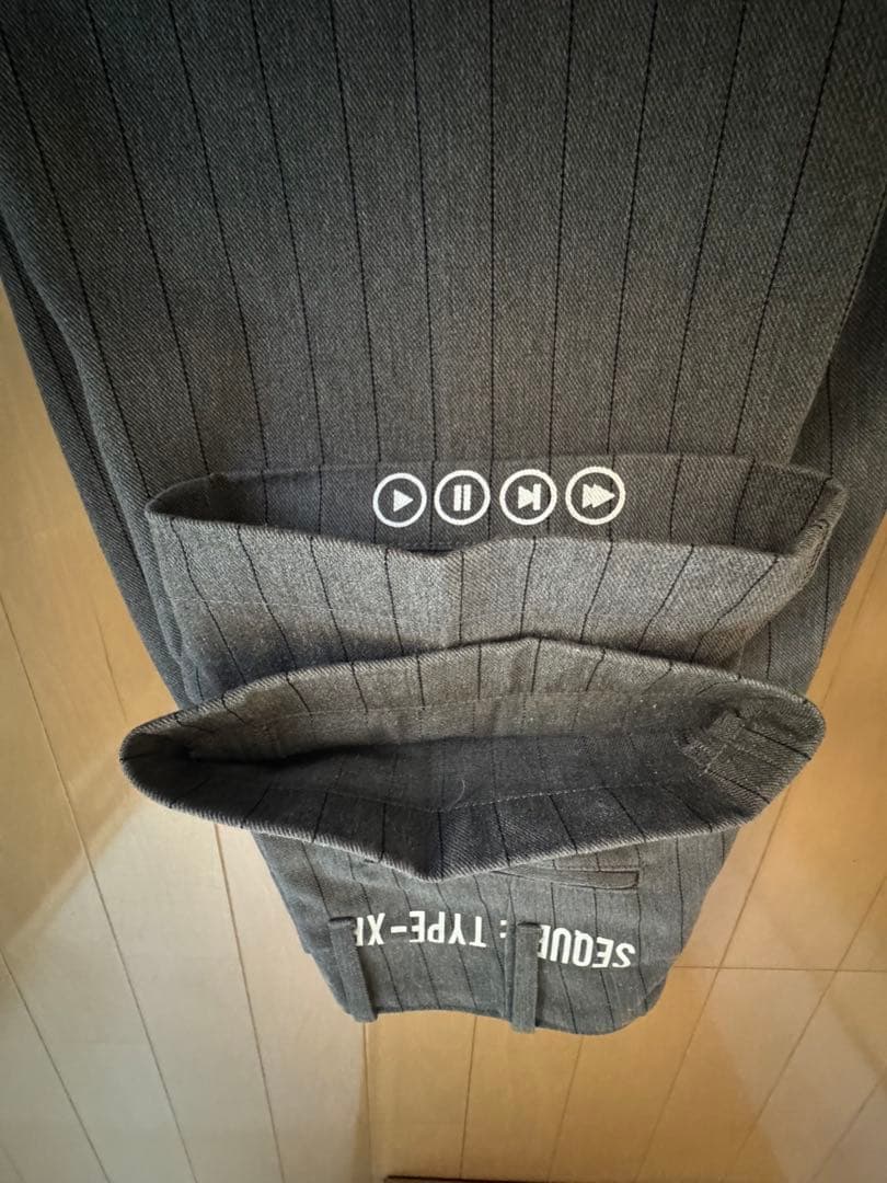 SEQUEL シークエル TYPE-XF ストライプワークパンツ　M