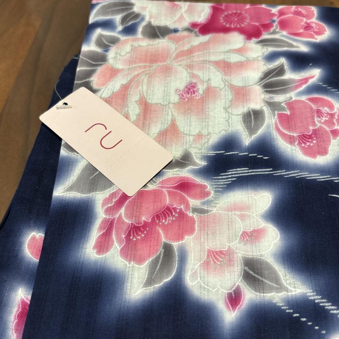 タグ付き　定価24,150円　ru アールユー　レディース　浴衣　サイズM 紺色