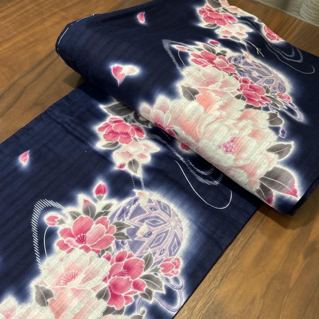 タグ付き　定価24,150円　ru アールユー　レディース　浴衣　サイズM 紺色