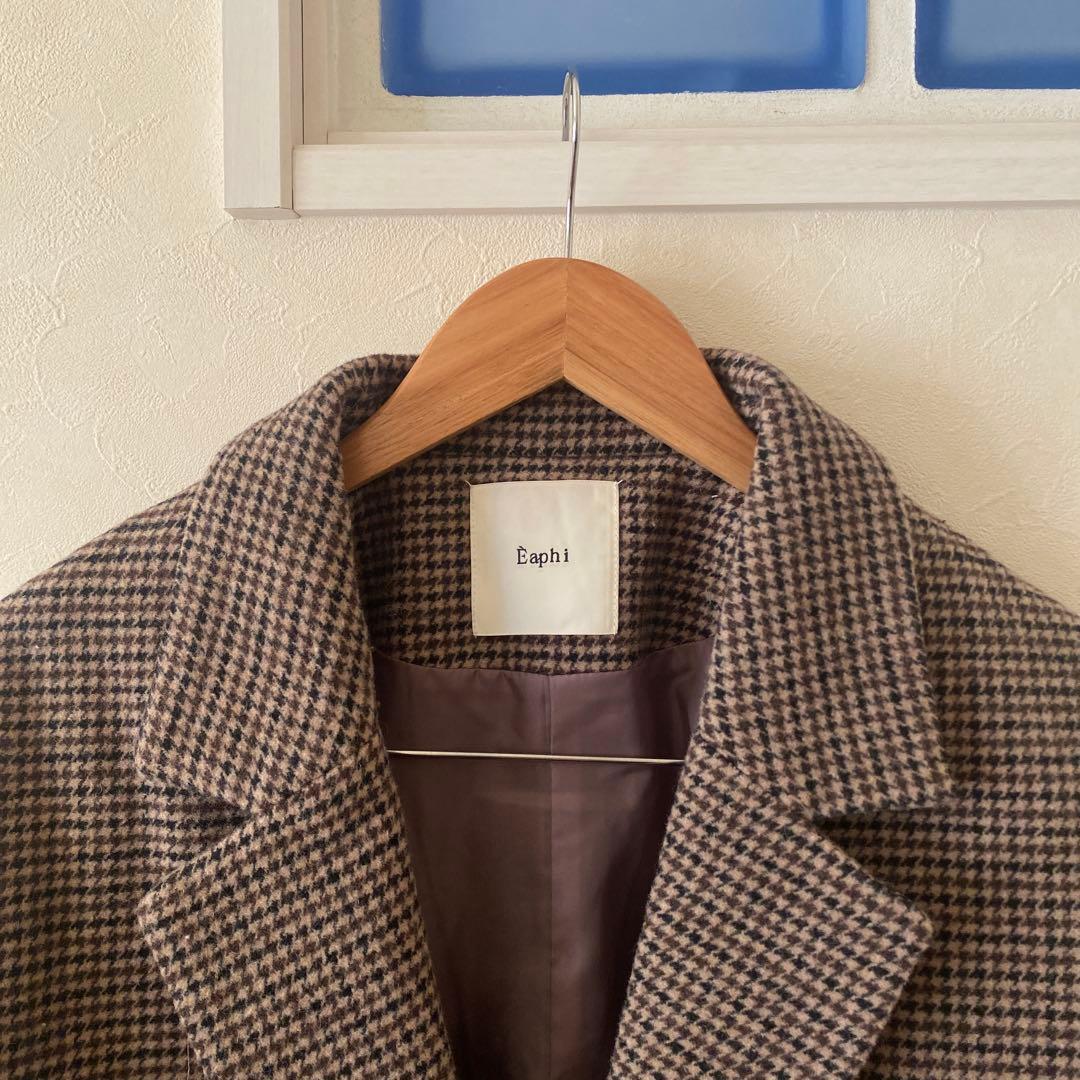 ジャケット・アウター Eaphi WOOL LIKE CHECK JACKET