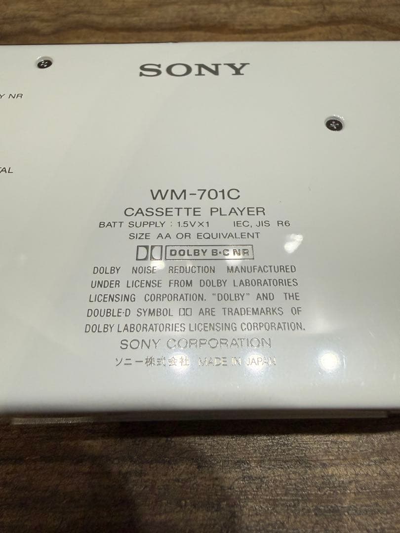 SONY WM-701C カセットプレーヤー