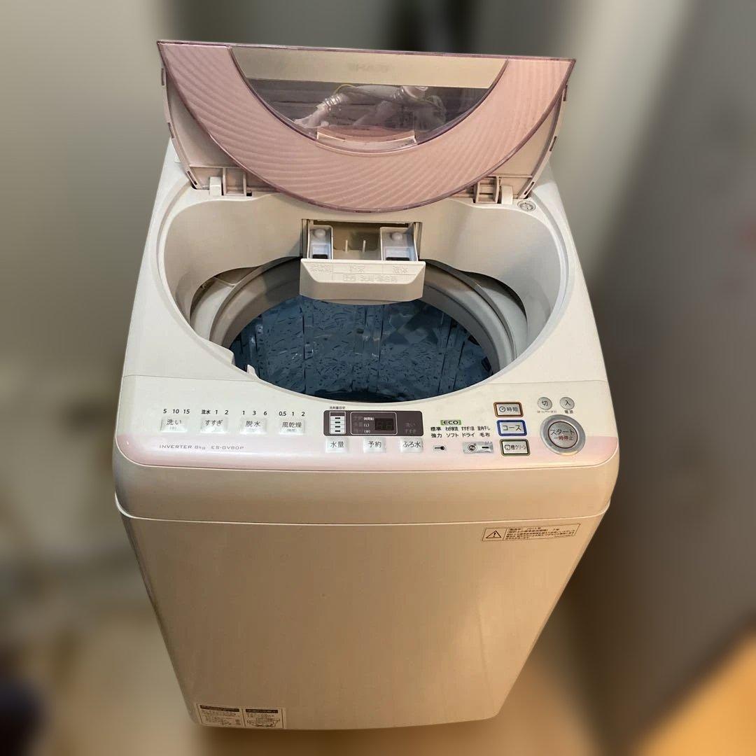 SHARP 縦型 全自動 洗濯機 8kg