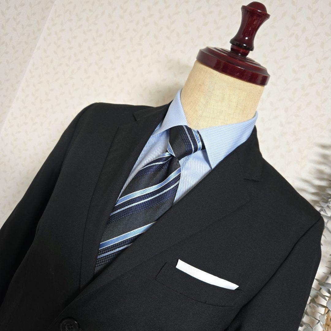 美品　COMME CA ISM　スーツセット　160　黒　卒服　コムサイズム