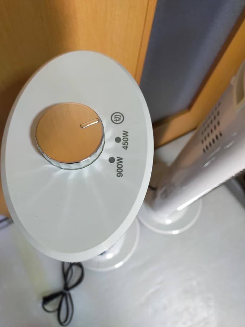 2台 コイズミ 電気ストーブ 900/450W ホワイト KKH-0922/W