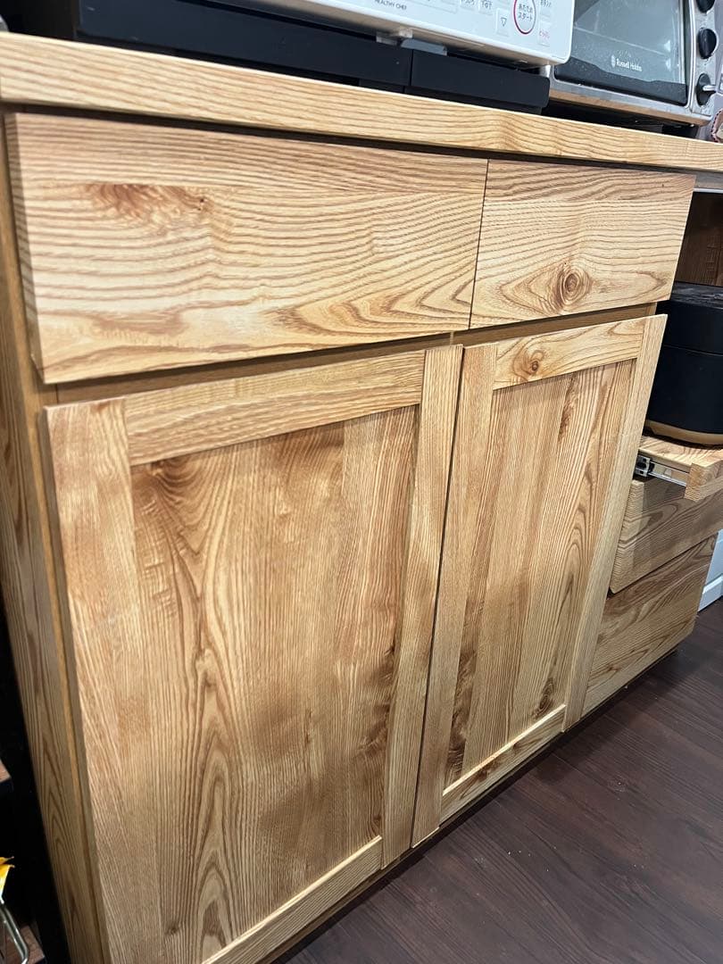 LOWYA 耐震ラッチ付き食器棚 120cm