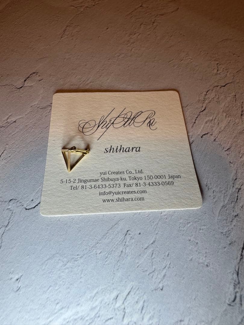 SHIHARA ピアス　トライアングル　アクセサリー