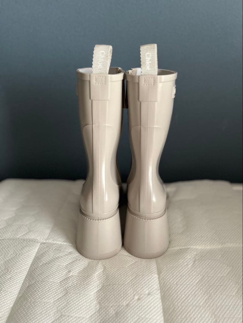 クロエ　CHLOE　レインブーツ　ベージュ　38サイズ 新品