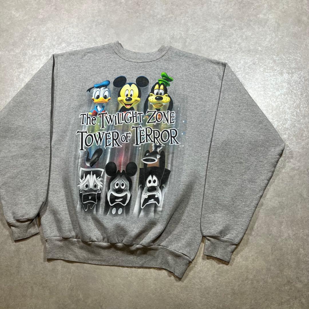 【希少】00s ディズニー タワーオブテラー スウェット グレー ミッキー
