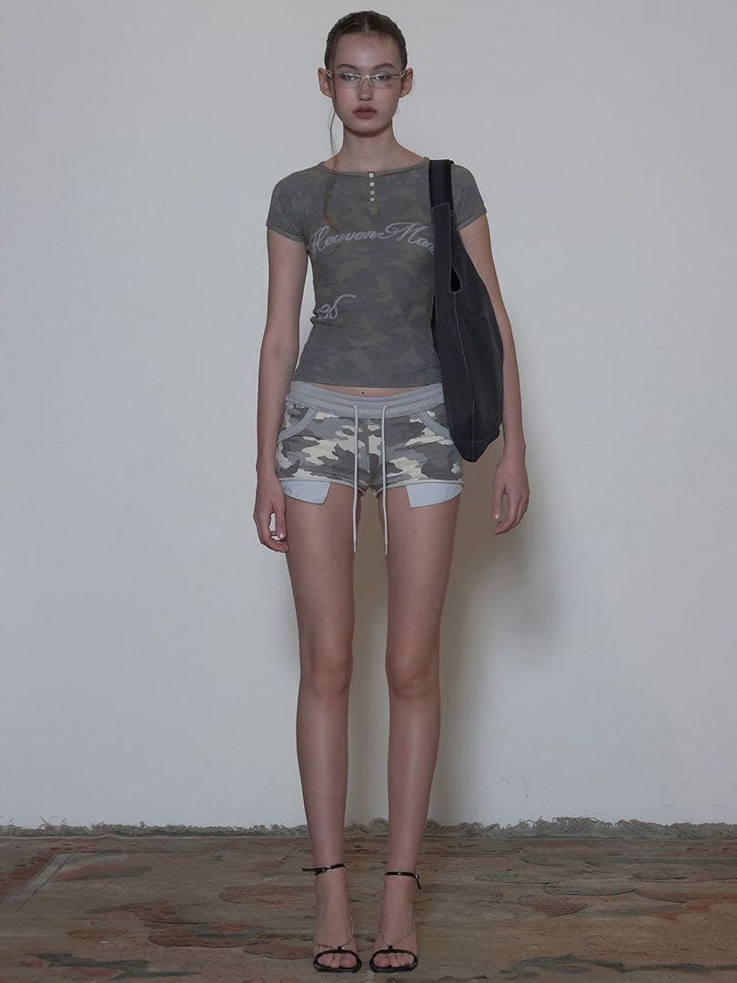 SCULPTOR Camouflage Shorts ash スカルプター