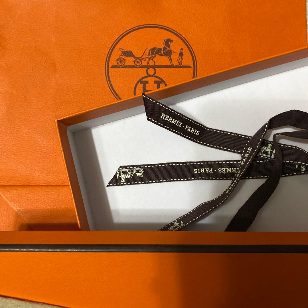 最終値引 HERMÈS (エルメス)ドゴン水色 レザー 長財布 箱付き